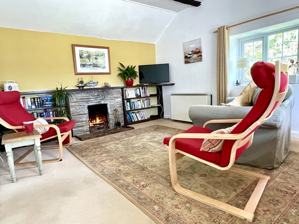 The Coach House sitting room Mevagissey House